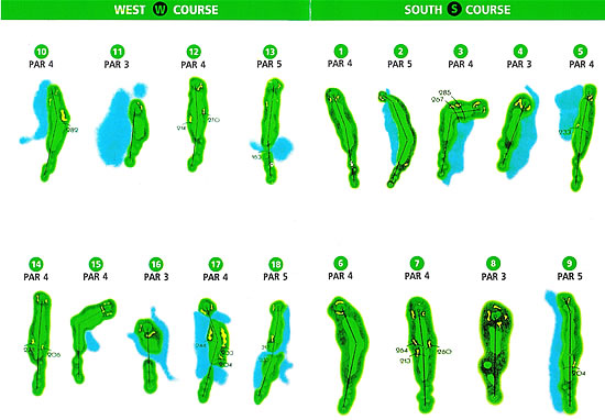 Sawang Resort And Golf Course Layout